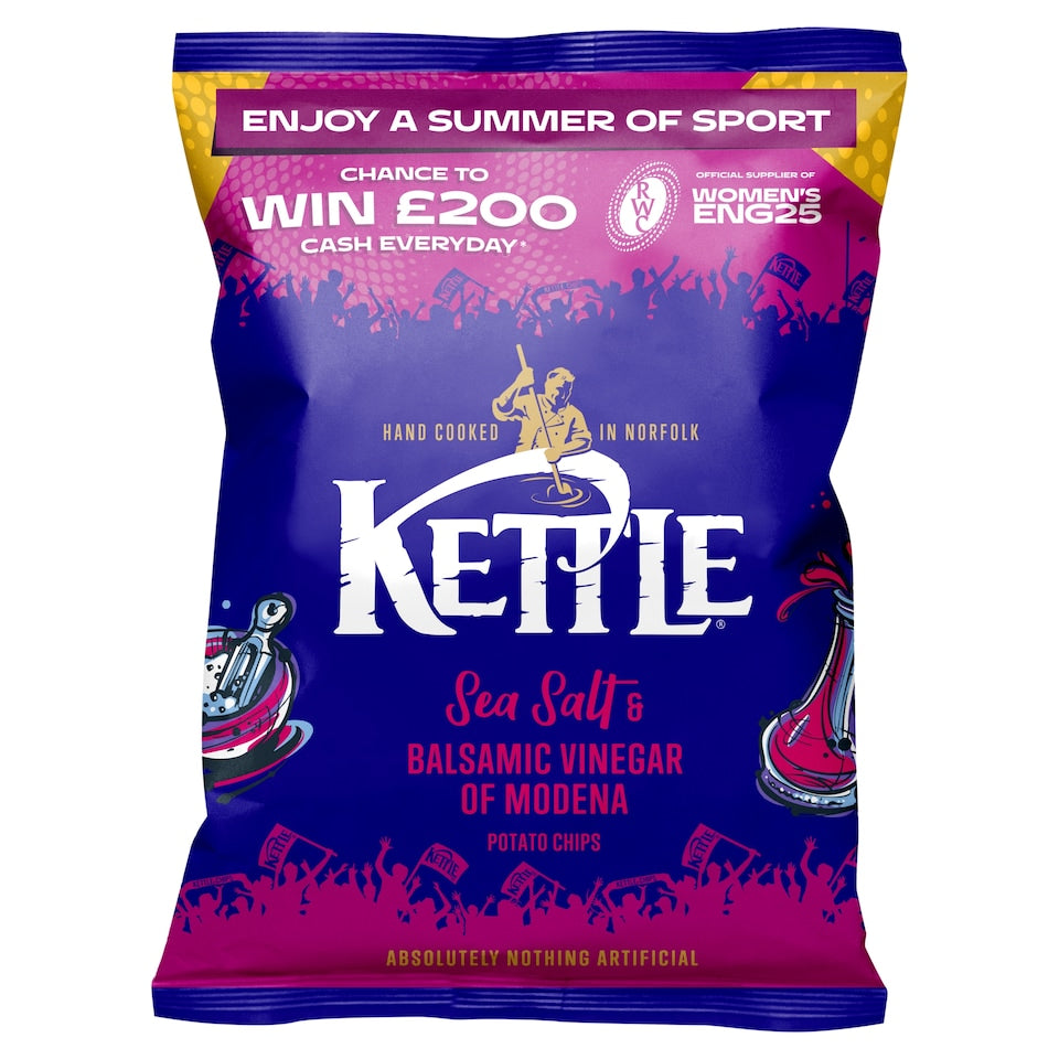 KETTLE SEA SALT & VINEGAR HANDYPACK 18x40G