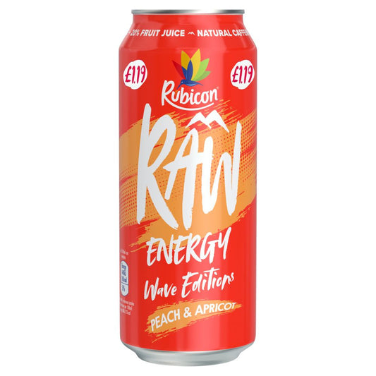 RUBICON RAW ENERGY PEACH & APRICOT