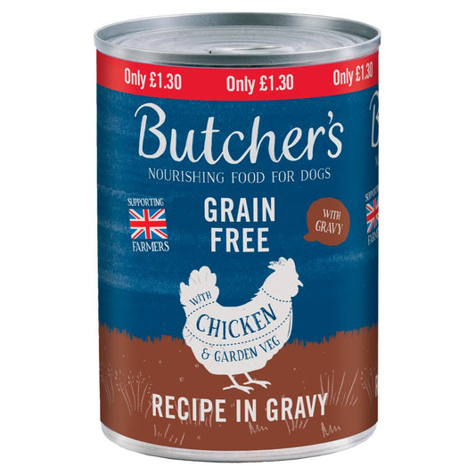 BUTCHERS CHICKEN IN GRAVY 12x400G