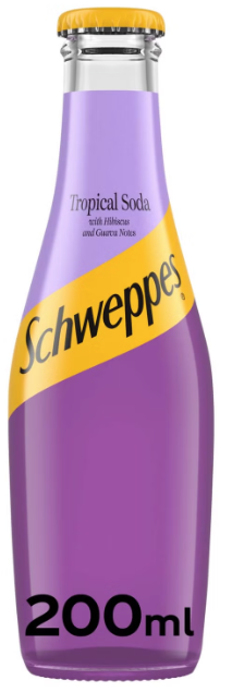 SCHWEPPES TROPICAL SODA (GLASS)