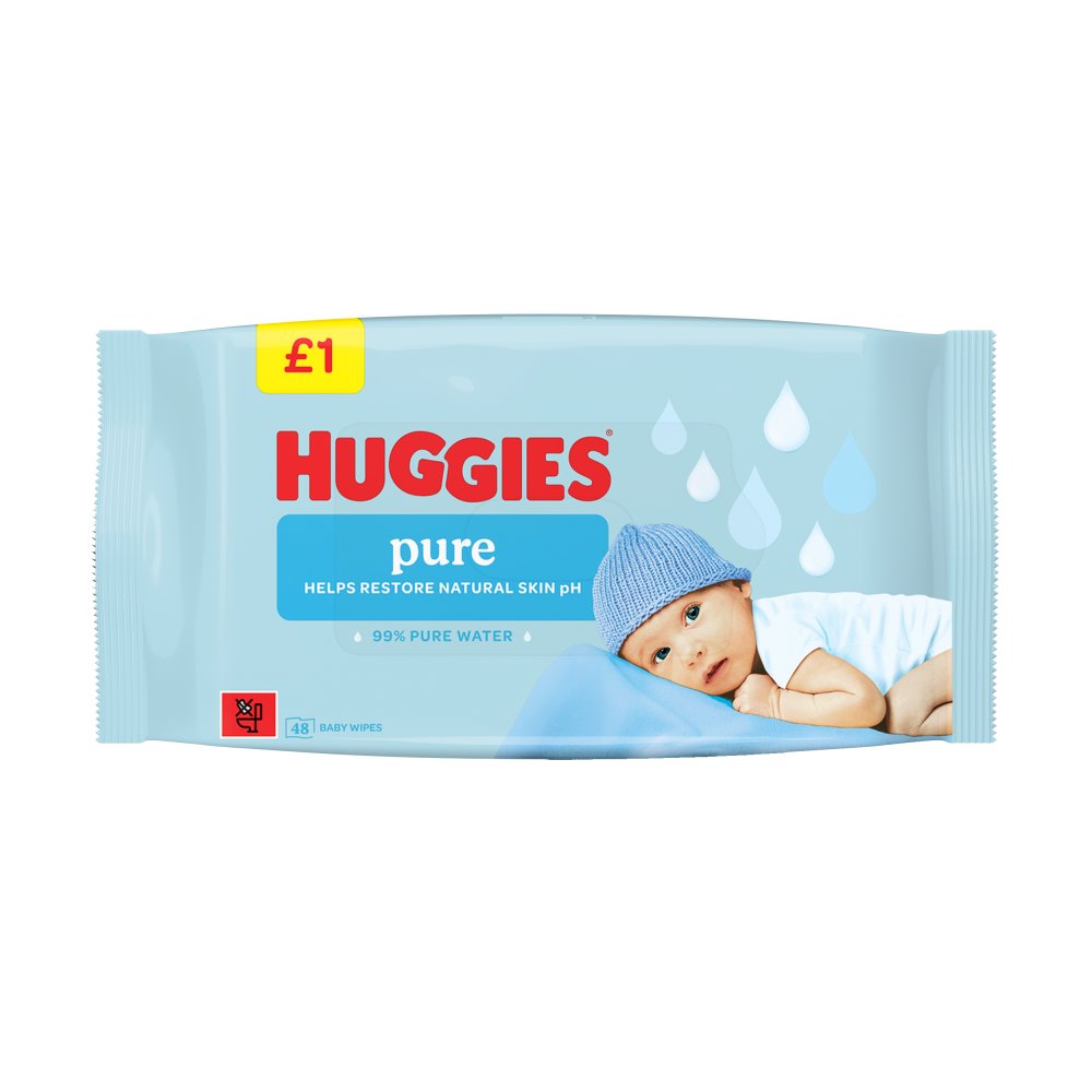 HUGGIES PURE BABY WIPES
