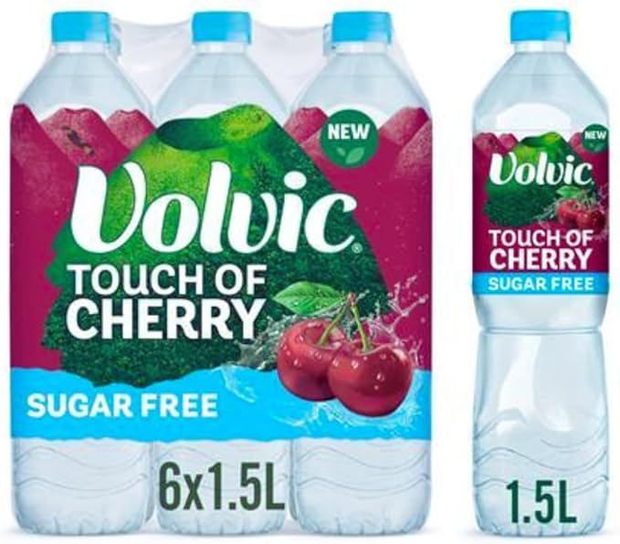 VOLVIC TOUCH OF CHERRY SUGAR FREE 6x1.5LTR