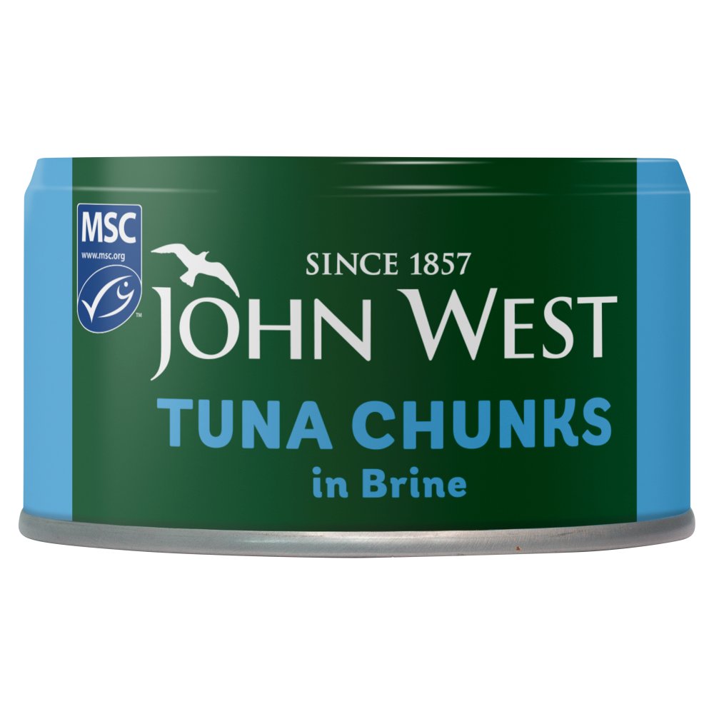 JOHN WEST TUNA CHUNKS IN BRINE 12x125G