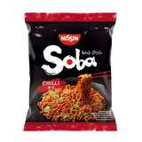NISSIN SOBA NOODLES CHILLI BAG 9x111GM