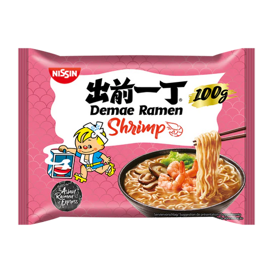 NISSIN SOBA DEMAE RAMEN SHRIMP 30x100GM