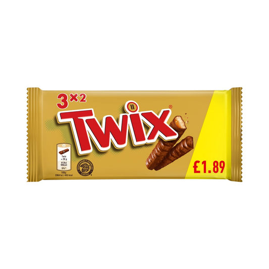 TWIX SNACK SIZE 3 PACK 24x120G