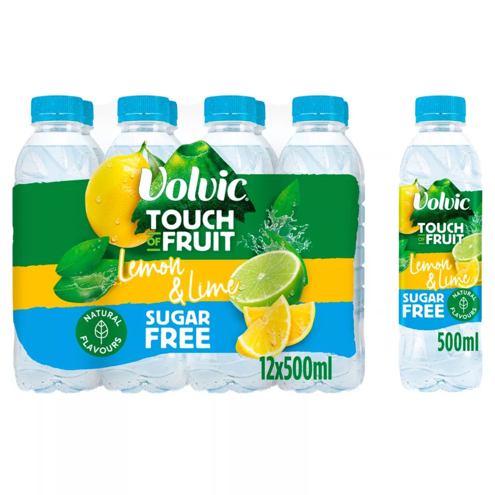 OLVIC TOUCH OF FRUIT LEMON & LIME 12x50CL