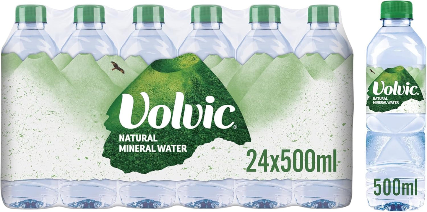 VOLVIC NATURAL MINERAL WATER 24x500ML