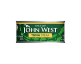 JOHN WEST TUNA STEAK IN OIL 12x160GRM