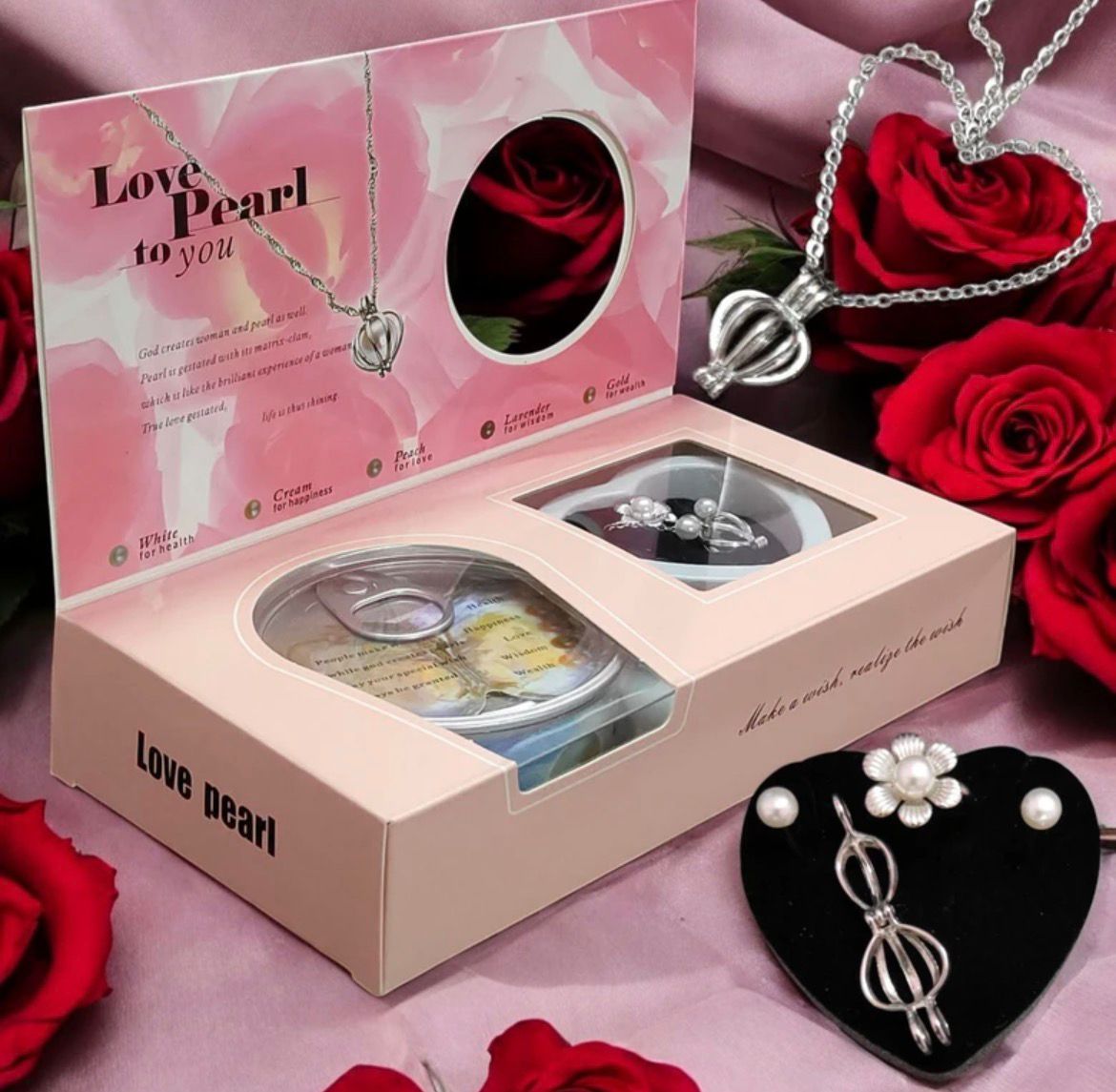 Love Pearl Necklace Gift Set