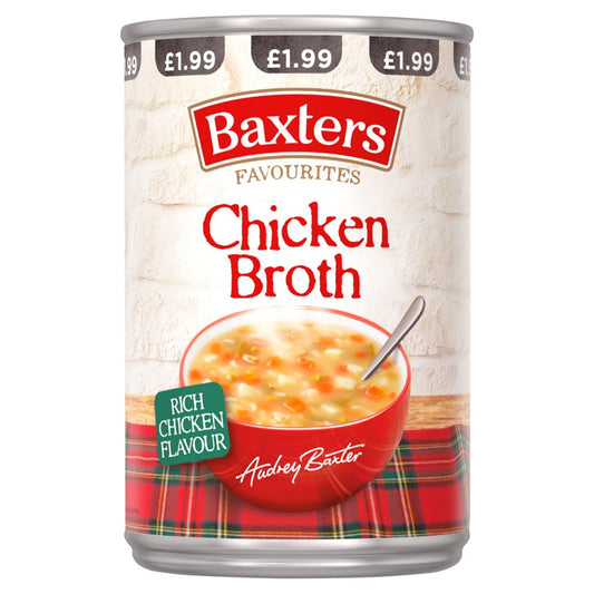 BAXTERS CHICKEN BROTH SOUP 12x400GRM
