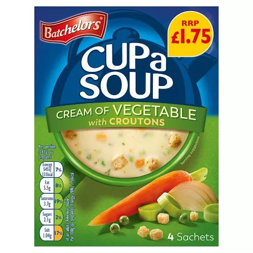 BATCHELOR CAS CREAM OF VEG  9x122G