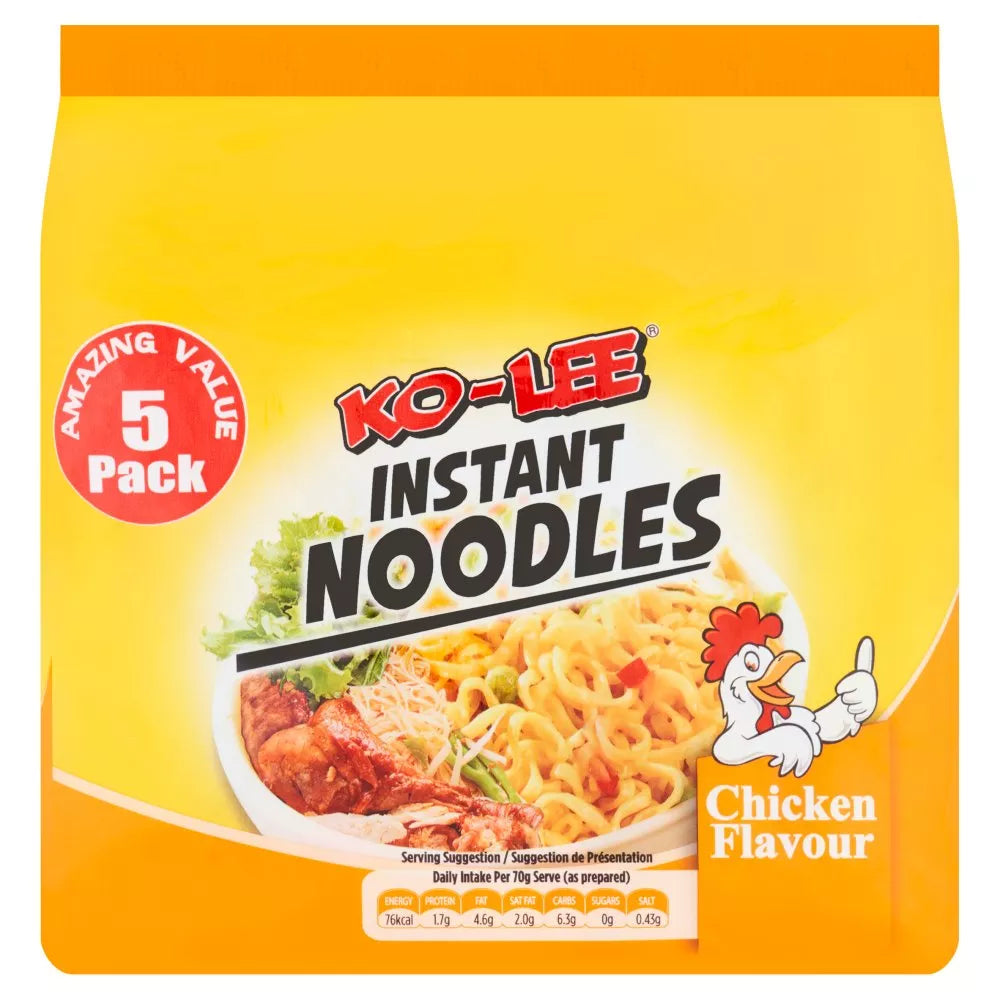 KO-LEE NOODLES CHICKEN 5PACK 5x70G