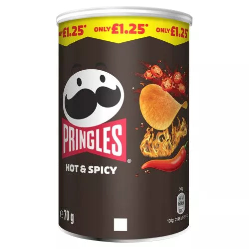 PRINGLES HOT AND SPICY  12x70G