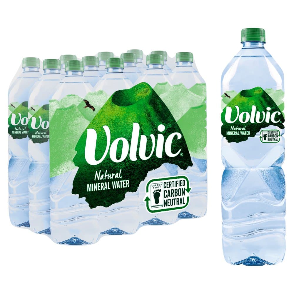 VOLVIC NATURAL MINERAL WATER 12x1.5LTR