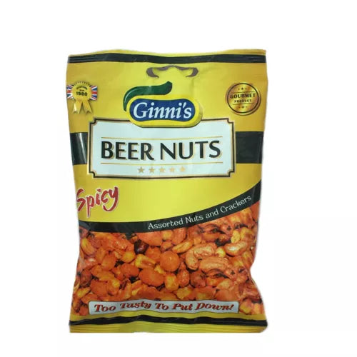 GINNIS BEER NUTS SPICY 10x90G
