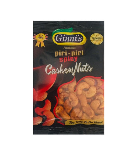 GINNIS PIRI PIRI CASHEWS 10x55G