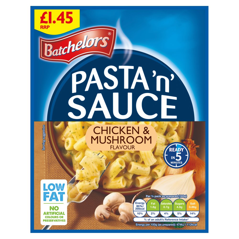 BATCHELOR PASTA IN SAUCE CHICK&MUSHR 7x99G