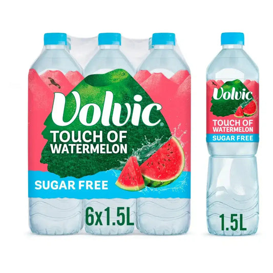 VOLVIC TOUCH OF FRUIT WATERMELON SUGAR FREE 6x1.5LTR