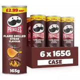 PRINGLES FLAME GRILLED STEAK 6x165G
