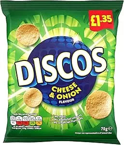 DISCOS CHEESE & ONION 16x70GRM