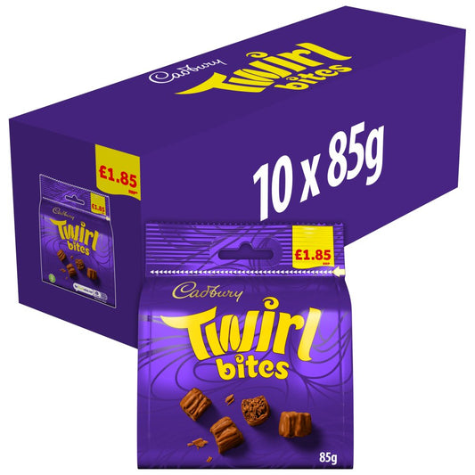CADBURY BAGS TWIRL BITES  10x85G
