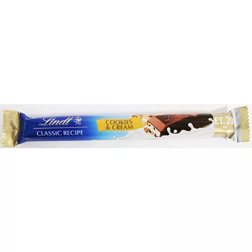 LINDT SNACKING COOKIES & CREAM  24x37G
