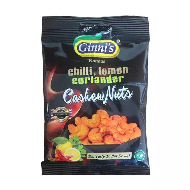 GINNI CHILLI LEMON & CORIANDER CASHEWNUTS 10x55G